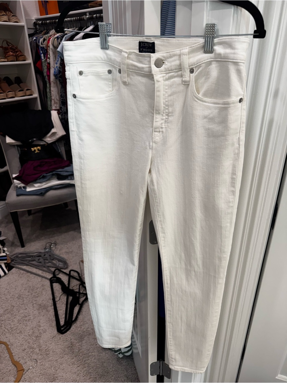 J. Crew White Ankle Crop Jeans